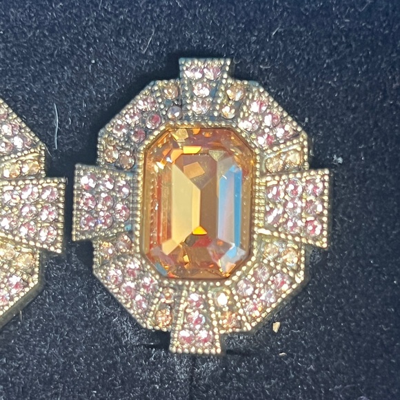 Heidi Daus "Estate Elegance" Crystal Earrings NIB - Picture 2 of 8